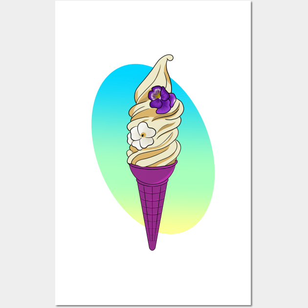 Lost Princess Dole Whip Cone Wall Art by JustGottaDraw